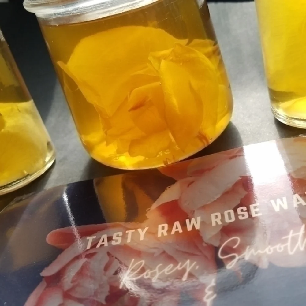 Tasty Raw Organic White Rose Water